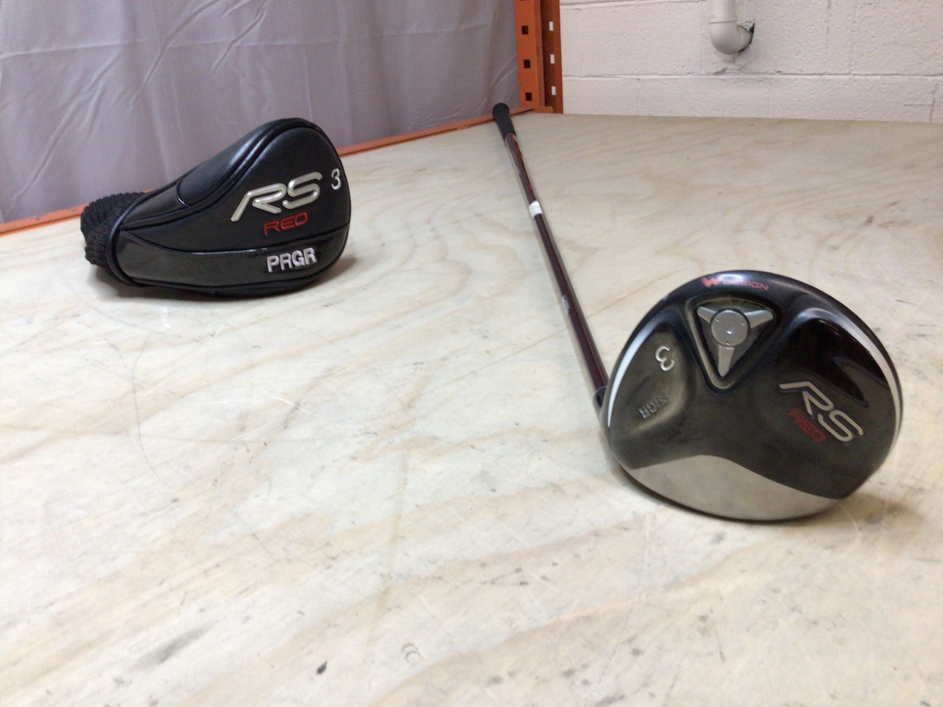 PRGR RS RED 3W SPEEDER EVOLUTION 15° DRIVER, COVER, FUJIKURA SENIOR FLEX (8145248649454)